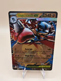 Pokemon Mega Lucario EX 77/132 Mega Evolution Double Rare Card NM Condition - Image 4