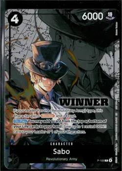 Sabo (Winner Pack 2026 Vol. 2) - One Piece Promo Card P-105 NM - Image 1