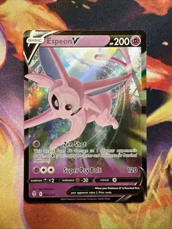 Espeon V 064/203 Evolving Skies 2021 Ultra Rare Holo Pokemon TCG Card - NM - Image 1