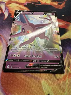 Espeon V 064/203 Evolving Skies 2021 Ultra Rare Holo Pokemon TCG Card - NM - Image 2