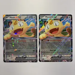 Pokemon Meowth EX Holo Lot of 2 Cards 062/088 Nintendo POR 2026 - Image 1