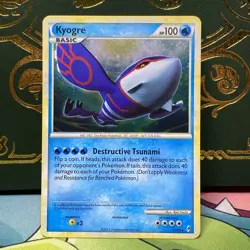 Kyogre 12/95 HOLO Rare Pokemon Card Call of Legends - LP - Image 1