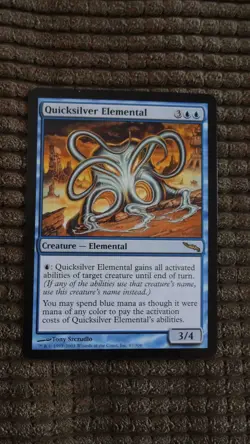 Magic: the Gathering / MtG Quicksilver Elemental x1 Mirrodin - Image 1