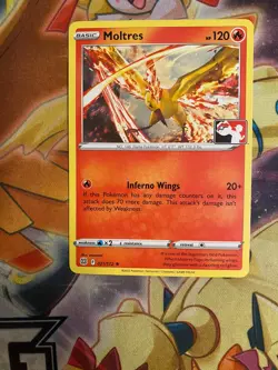 2023 Play! Pokemon Prize Pack Series 3 Moltres 21 Nonholo - NM - Image 1