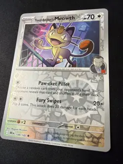 Pokemon TCG: Destined Rivals - Reverse Holo - 149/182 - Team Rocket's Meowth - Image 2
