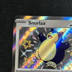 Pokemon TCG Snorlax 202/091 SV Paldean Fates Shiny Rare Holo Basic English Card - Image 3