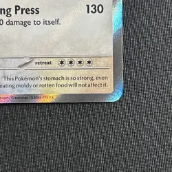 Pokemon TCG Snorlax 202/091 SV Paldean Fates Shiny Rare Holo Basic English Card - Image 5