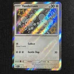 Tandemaus 209/091 Pokemon TCG Scarlet & Violet Paldean Fates Shiny Rare NM A - Image 1