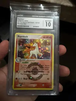 Pokemon Rapidash 13/112 Reverse Holo EX Fire Red Leaf Green - CGC 10 - Image 3