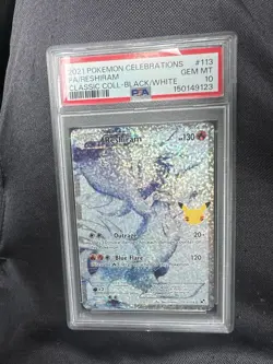 Pokemon Reshiram 113/114 Celebrations Classic Collection PSA 10 Holo Full Art - Image 3