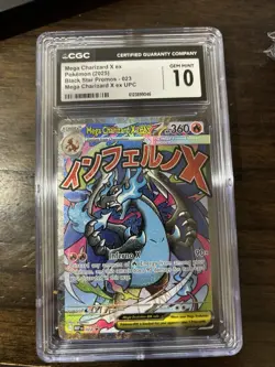 2025 Pokemon Mega Evolution Promo Ultra Premium Mega Charizard X ex #23 CGC 10 a - Image 1