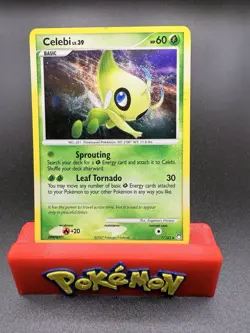 Celebi 7/123 Mysterious Treasures Holo Rare LP 2007 Pokemon TCG - Image 1