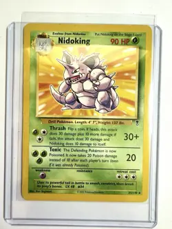 2002 Nidoking Vintage Pokemon Base Set 2 31/110 LP+ Rare - Image 3