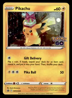 Pikachu SWSH234 Holo Promo Sword & Shield Promo Pokemon Holo Near Mint - Image 1