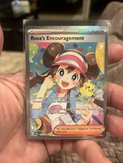 Pokemon Rosa’s Encouragement 123/088 SAR Full Art PACK FRESH Perfect Order - Image 2