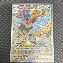 Pokemon Greninja EX 132 SVP Scarlet & Violet Promo Full Art Holo 300HP - Image 1