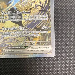 Pokemon Greninja EX 132 SVP Scarlet & Violet Promo Full Art Holo 300HP - Image 4
