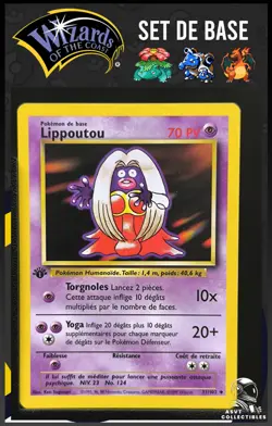 Lippoutou 31/102 Edition 1 Ed 1 Set De Base Wizards Carte Pokemon FR - Image 1