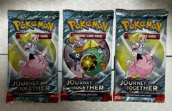 3 Pokemon TCG Booster Packs Scarlet & Violet Journey Together - Image 1