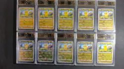 10x Pikachu 044/132 Reverse Holo Chinese Pokemon OCD 9.5 Set LN05 - Image 1