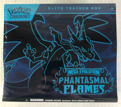 TEAR DAMAGE- NEW Pokemon Mega Evolution Phantasmal Flames ETB Elite Trainer Box - Image 1