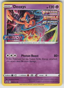 Deoxys (Prerelease) SWSH170 Holo Promo Sword & Shield Promo Pokemon Near Mint - Image 1