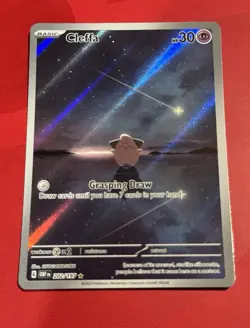 Pokemon TCG Cleffa 202/197 SV03 Obsidian Flames Illus Rare Holo Full Art - Image 1