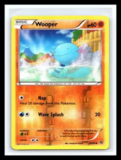 💥 Pokemon TCG WOOPER 38/98 X&Y Ancient Origins Reverse Holo 2015 - Image 1
