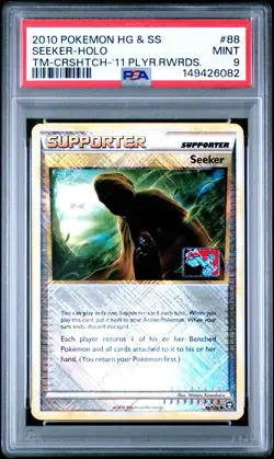 2010 POKEMON HEARTGOLD & SOULSILVER TRIUMPHANT #88 SEEKER-HOLO PSA 9 - Image 3