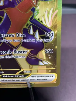 Pokemon TCG Cynthia’s Garchomp EX 241/182 Destined Rivals Gold Hyper Rare NM - Image 4