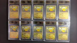 10x Pikachu 025/151 Poke Ball Holo Chinese Pokemon OCD 9.5 Set LN05 - Image 1