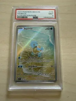 Pokemon Squirtle Sv: Scarlet & Violet 151 170/165 Illustration Rare Holo PSA 9 - Image 1