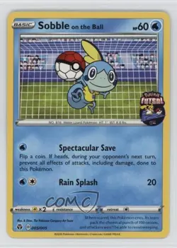 Sobble on the Ball Pokemon Futsal #005 - Image 1