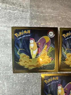 Vintage 1999 Artbox Pokemon Group Shot R14 & R13 Gold Sticker Series 1 Holo (5) - Image 2
