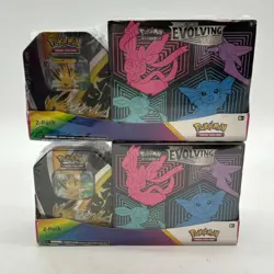 Lot of (2) Pokemon TCG Evolving Skies 2-Pack ETB + TIN SEALED BRAND NEW - Image 1