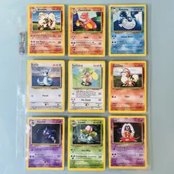 1999 NM/LP Pokemon Base Set Not Complete Unlimited Ed #23-102 Common /Uncommon - Image 1