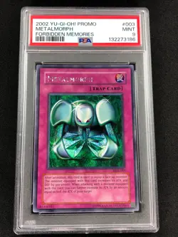 Yugioh 2002 Metalmorph FMR-003 PSA 9 Secret Rare - Image 1