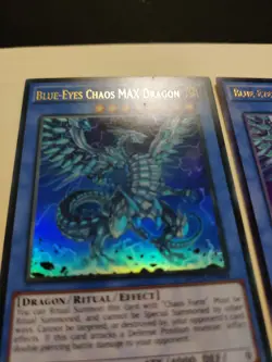 3x Blue-Eyes Chaos MAX Dragon MVP1-EN004 Ultra Rare 1st Ed LP - Image 2