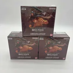 Lot of (3) One Piece TCG OP-02 Paramount War Booster Boxes SEALED ENGLISH - Image 1