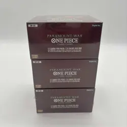 Lot of (3) One Piece TCG OP-02 Paramount War Booster Boxes SEALED ENGLISH - Image 4