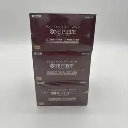 Lot of (3) One Piece TCG OP-02 Paramount War Booster Boxes SEALED ENGLISH - Image 5