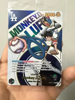 [SEALED] Monkey.D.Luffy (010) (Dodgers x ONE PIECE) EB02-010 One Piece PromoCard - Image 2