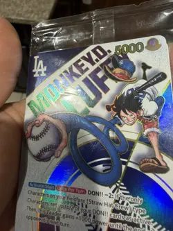 [SEALED] Monkey.D.Luffy (010) (Dodgers x ONE PIECE) EB02-010 One Piece PromoCard - Image 5