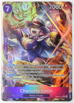 Charlotte Linlin (Alternate Art) EB03-034 R One Piece Foil NEW Heroines Ed. - Image 1