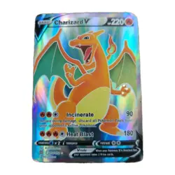 Authntc Pokemon Charizard V (Full Art) 153/172 Swsh09: Brilliant Stars Holo Card - Image 1