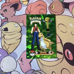 Green Holo Hit - Drake - 2022 Pokemon Indigo League Sticker Set (Peru) - Image 1
