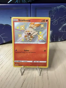 Shining Fates Lot Of 3 Baby Shiny Pokemon Cards Scorbunny Raboot Cinderace NM - Image 1