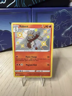 Shining Fates Lot Of 3 Baby Shiny Pokemon Cards Scorbunny Raboot Cinderace NM - Image 3