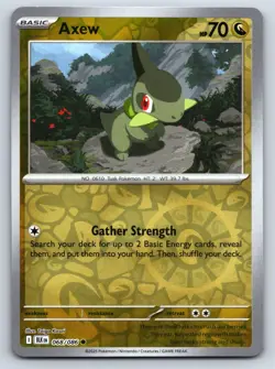 Axew Common Pokemon SV: Black Bolt Reverse Holo 068/086 NM - Image 1