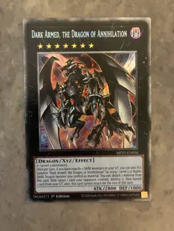 Yugioh! TCG - Dark Armed, the Dragon of Annihilation - Starlight Rare MP25-EN036 - Image 1